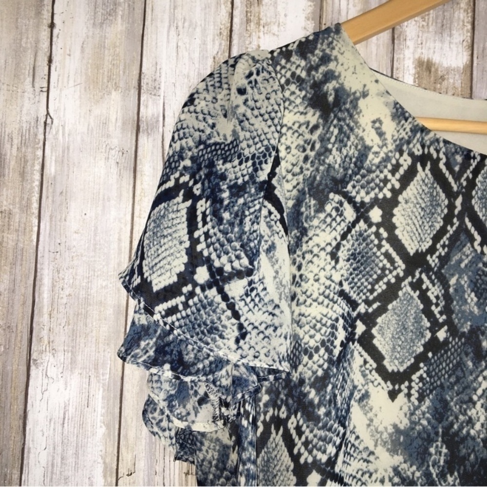 Vince Camuto Snake Print Blouse - Picture 2 of 4